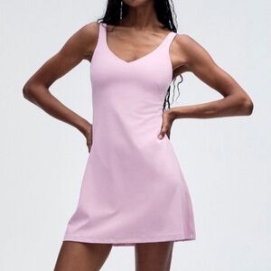 lululemon athletica Light Pink Tank A-Line Dress